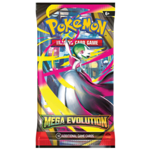 Booster pack from the Mega Evolutions Pokémon card Series